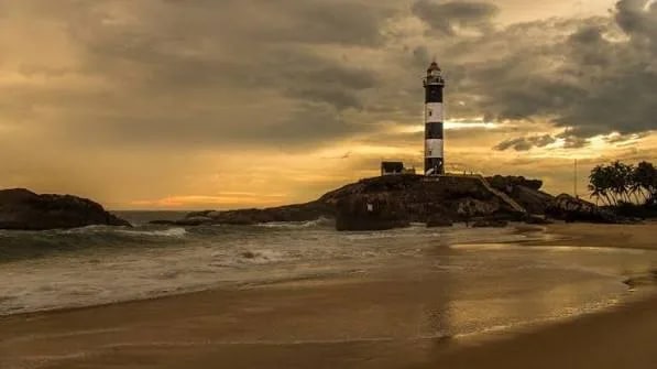Kaup Beach and Lighthouse