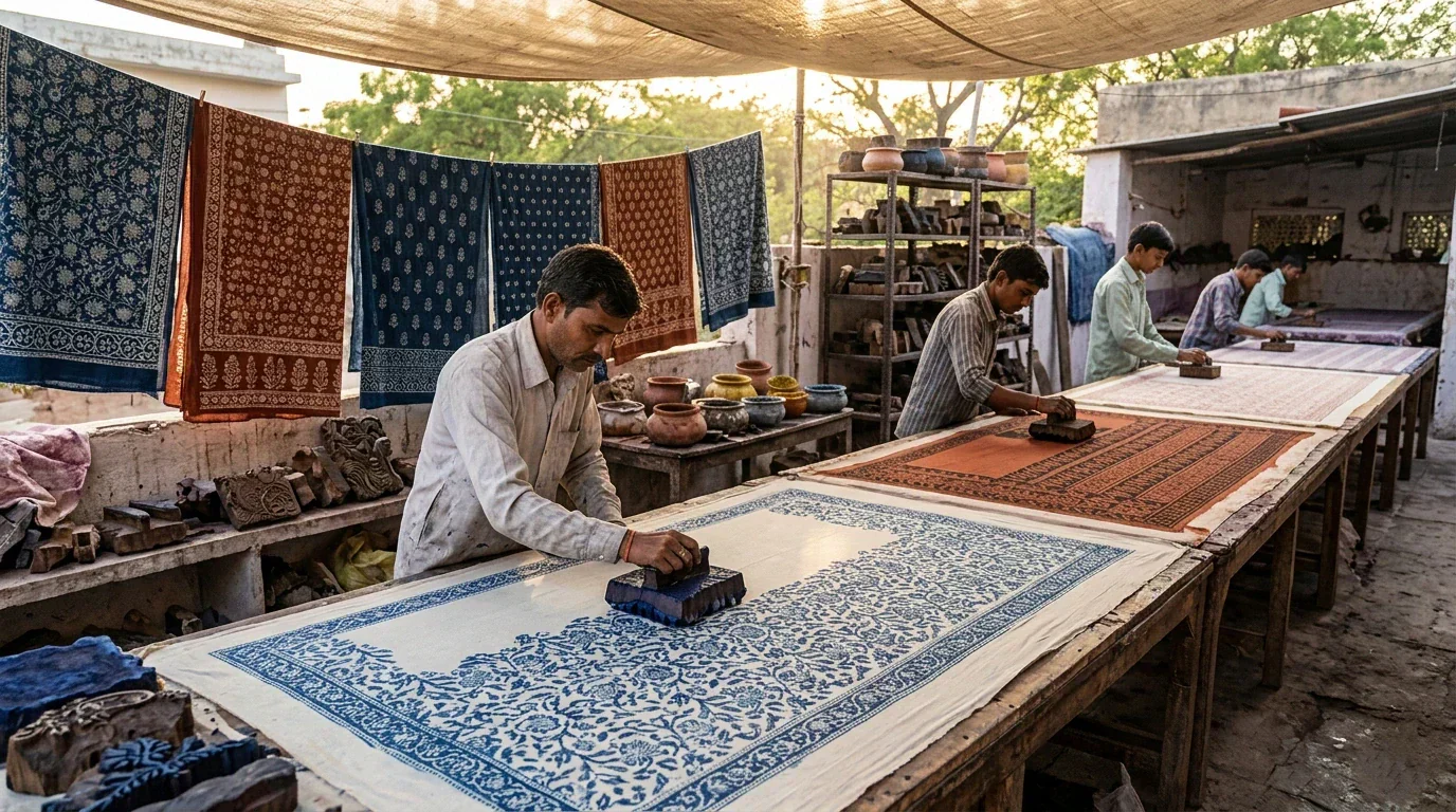 Tie-Dye and Block Print Shops
