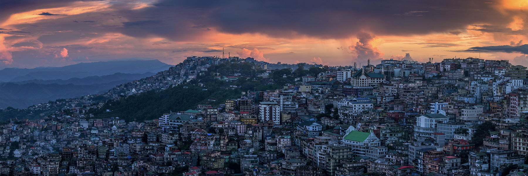 Aizawl city view